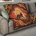 Indigenous Dingo Australia Quilt Australian Aboriginal Art Proud