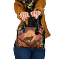 Indigenous Dingo Australia Shoulder Handbag Australian Aboriginal Art Proud