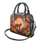Indigenous Dingo Australia Shoulder Handbag Australian Aboriginal Art Proud