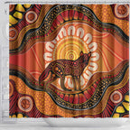 Indigenous Dingo Australia Shower Curtain Australian Aboriginal Art Proud