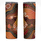 Indigenous Dingo Australia Skinny Tumbler Australian Aboriginal Art Proud