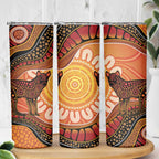 Indigenous Dingo Australia Skinny Tumbler Australian Aboriginal Art Proud
