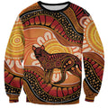 Indigenous Dingo Australia Sweatshirt Australian Aboriginal Art Proud