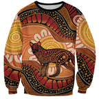Indigenous Dingo Australia Sweatshirt Australian Aboriginal Art Proud