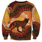 Indigenous Dingo Australia Sweatshirt Australian Aboriginal Art Proud