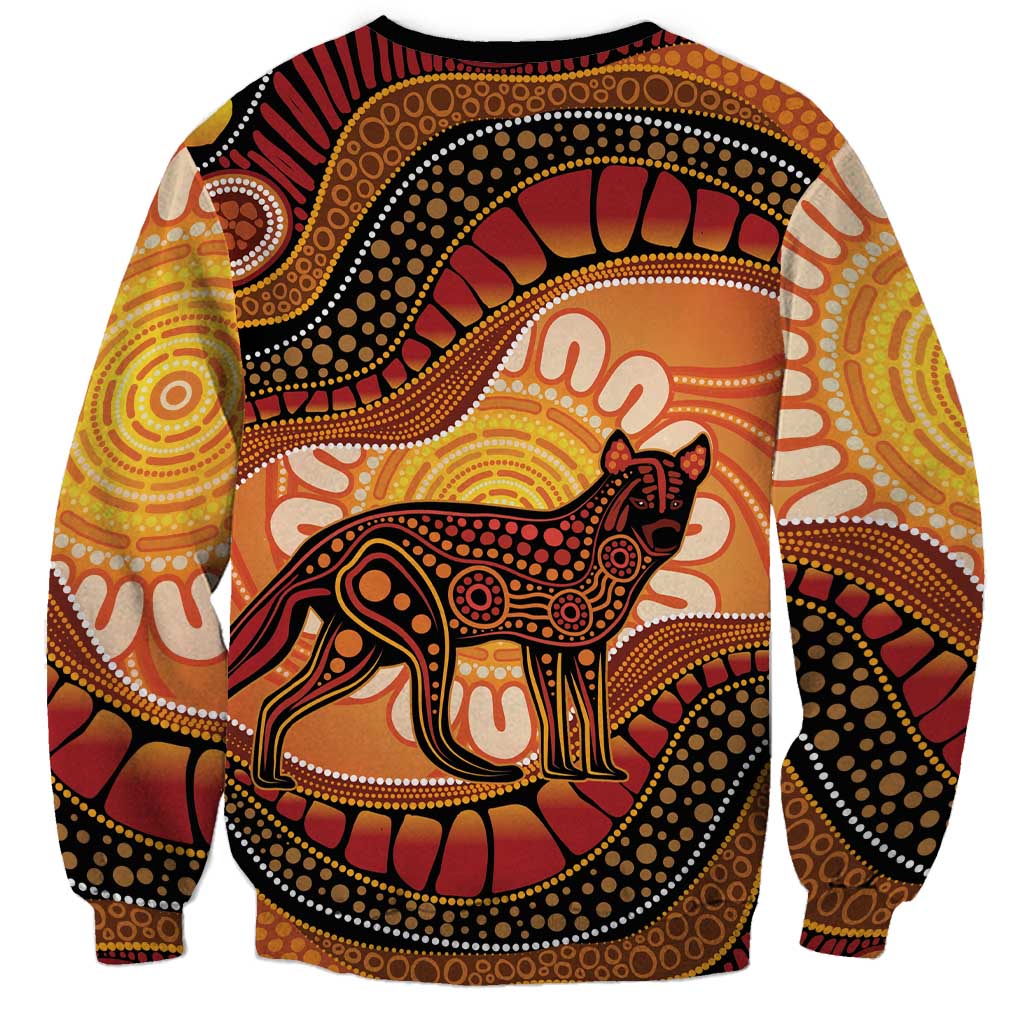 Indigenous Dingo Australia Sweatshirt Australian Aboriginal Art Proud