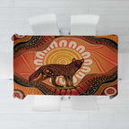 Indigenous Dingo Australia Tablecloth Australian Aboriginal Art Proud