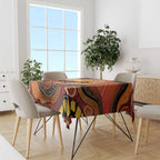 Indigenous Dingo Australia Tablecloth Australian Aboriginal Art Proud