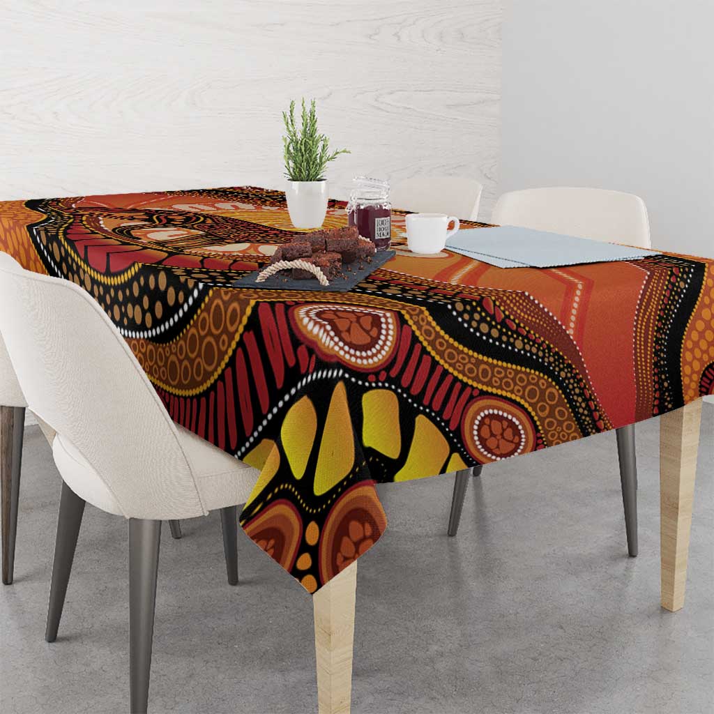 Indigenous Dingo Australia Tablecloth Australian Aboriginal Art Proud