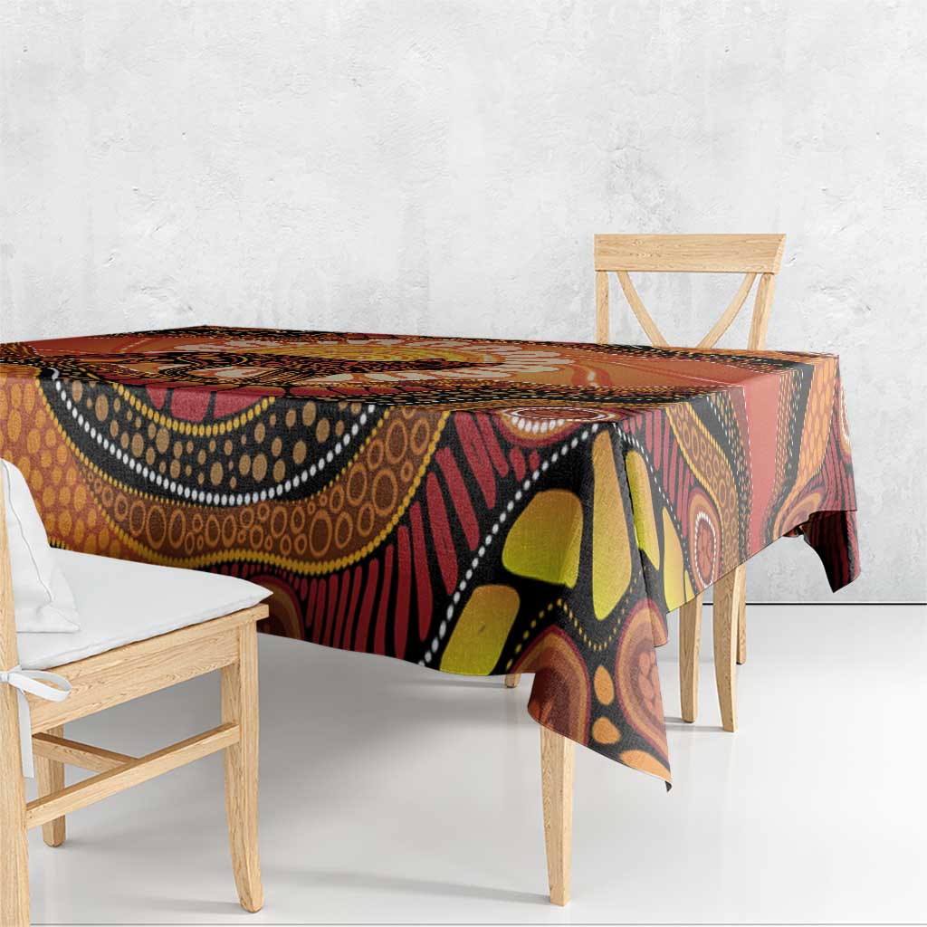 Indigenous Dingo Australia Tablecloth Australian Aboriginal Art Proud