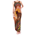 Indigenous Dingo Australia Tank Maxi Dress Australian Aboriginal Art Proud