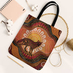 Indigenous Dingo Australia Tote Bag Australian Aboriginal Art Proud