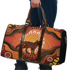 Indigenous Dingo Australia Travel Bag Australian Aboriginal Art Proud