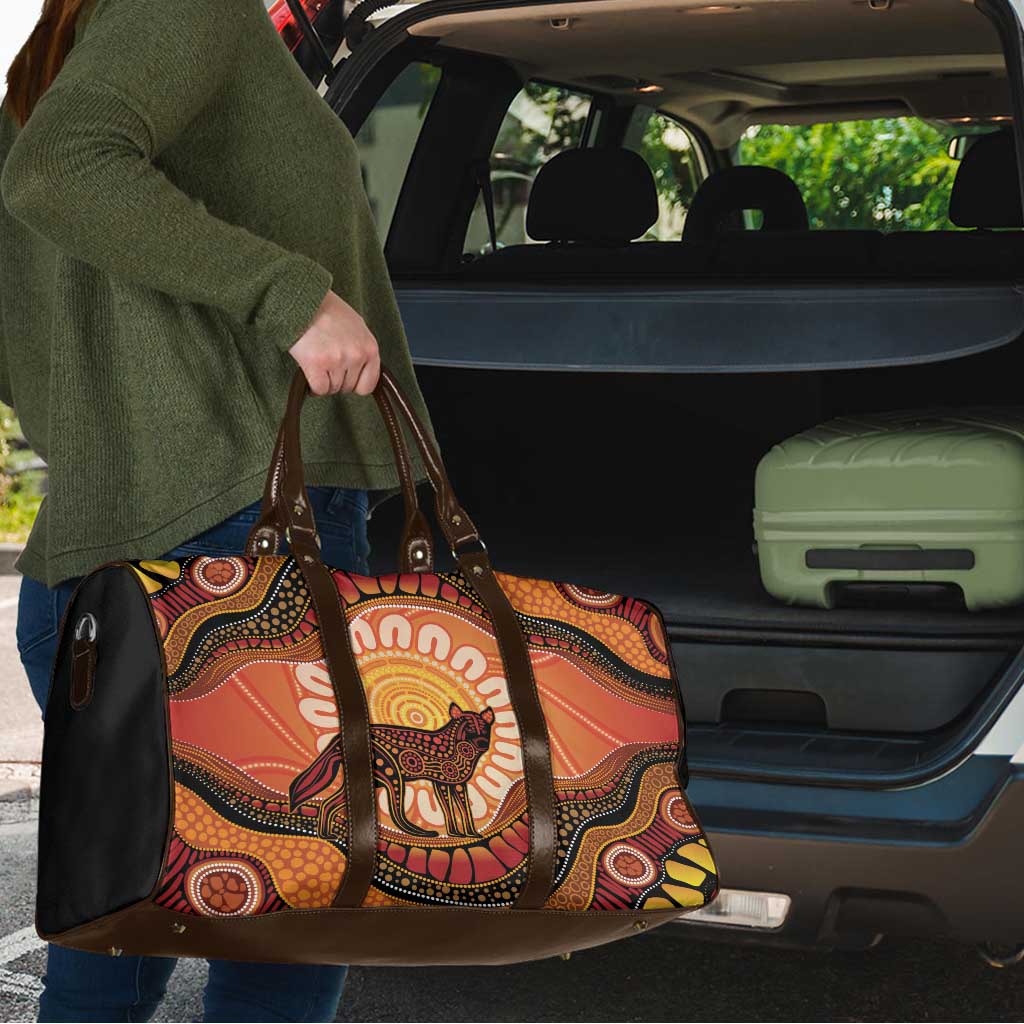 Indigenous Dingo Australia Travel Bag Australian Aboriginal Art Proud
