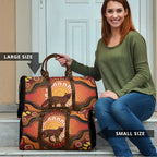 Indigenous Dingo Australia Travel Bag Australian Aboriginal Art Proud