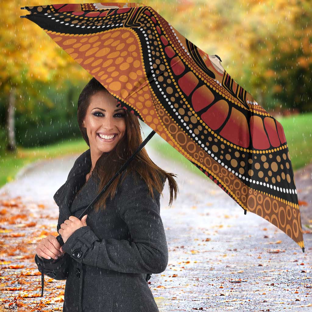 Indigenous Dingo Australia Umbrella Australian Aboriginal Art Proud