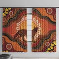 Indigenous Dingo Australia Window Curtain Australian Aboriginal Art Proud