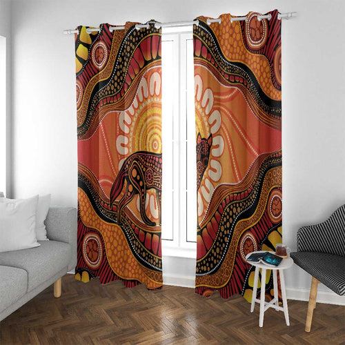 Indigenous Dingo Australia Window Curtain Australian Aboriginal Art Proud