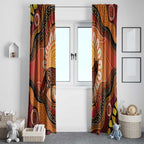 Indigenous Dingo Australia Window Curtain Australian Aboriginal Art Proud
