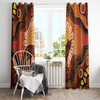 Indigenous Dingo Australia Window Curtain Australian Aboriginal Art Proud