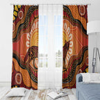 Indigenous Dingo Australia Window Curtain Australian Aboriginal Art Proud