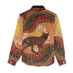 Indigenous Dingo Australia Women Casual Shirt Australian Aboriginal Art Proud