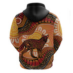 Indigenous Dingo Australia Zip Hoodie Australian Aboriginal Art Proud