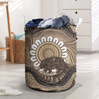 Indigenous Echidna Australia Laundry Basket Australian Aboriginal Art Proud