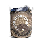 Indigenous Echidna Australia Laundry Basket Australian Aboriginal Art Proud