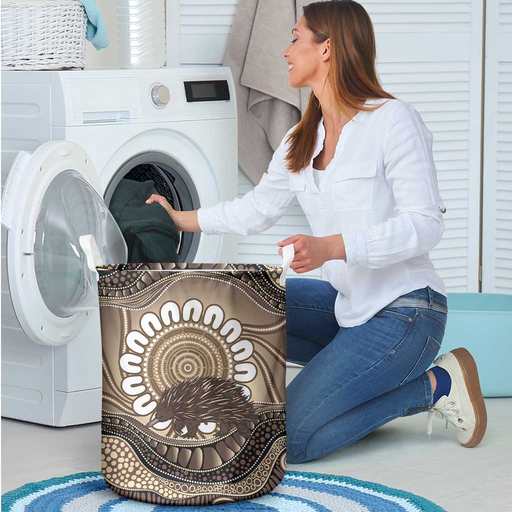 Indigenous Echidna Australia Laundry Basket Australian Aboriginal Art Proud