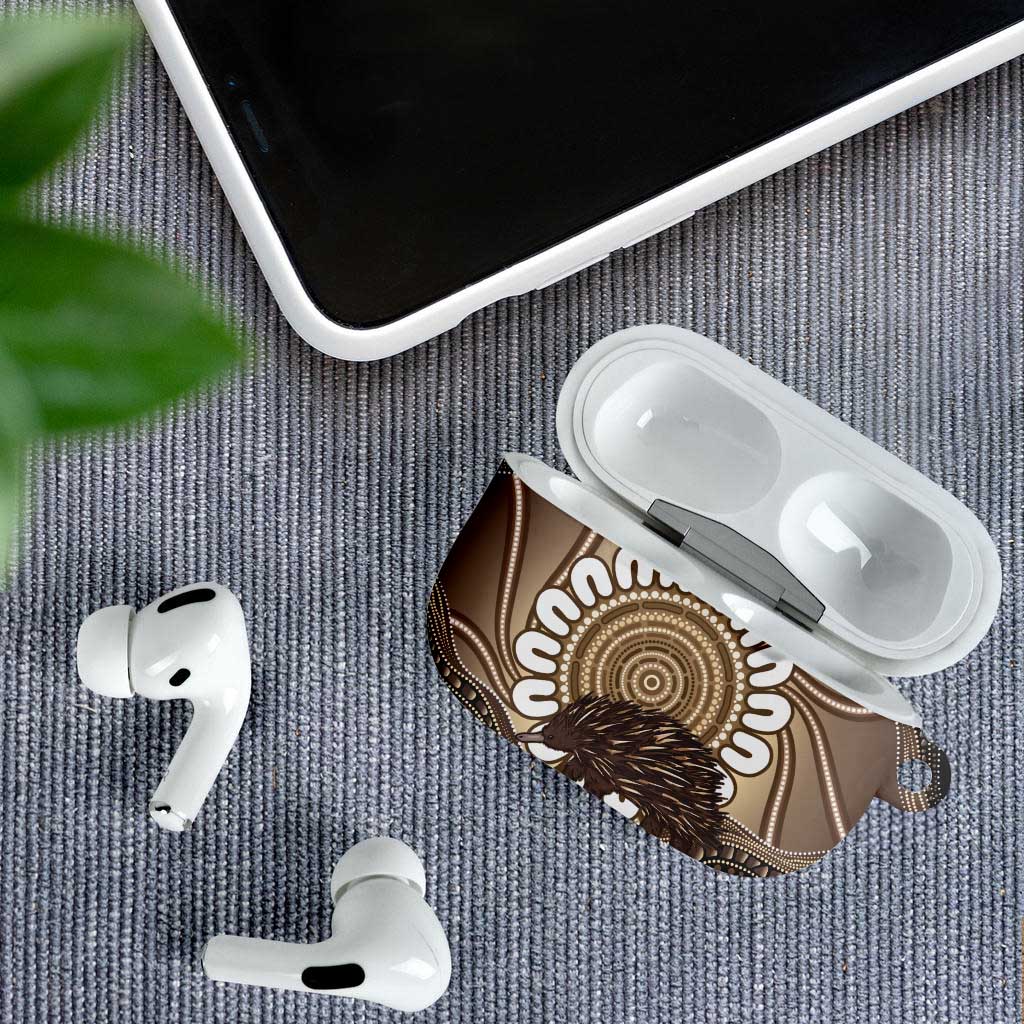 Indigenous Echidna Australia AirPods Case Australian Aboriginal Art Proud