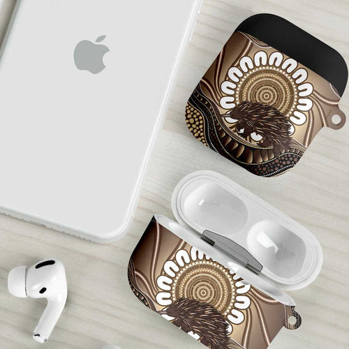 Indigenous Echidna Australia AirPods Case Australian Aboriginal Art Proud