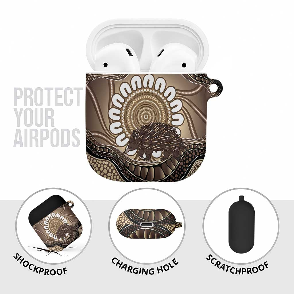 Indigenous Echidna Australia AirPods Case Australian Aboriginal Art Proud
