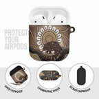Indigenous Echidna Australia AirPods Case Australian Aboriginal Art Proud