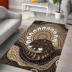 Indigenous Echidna Australia Area Rug Australian Aboriginal Art Proud