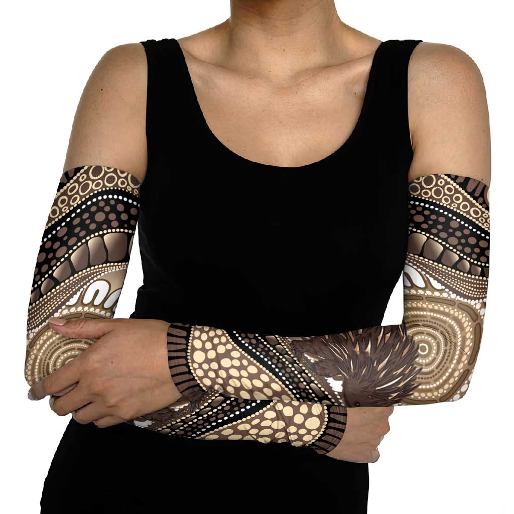 Indigenous Echidna Australia Arm Sleeves Australian Aboriginal Art Proud