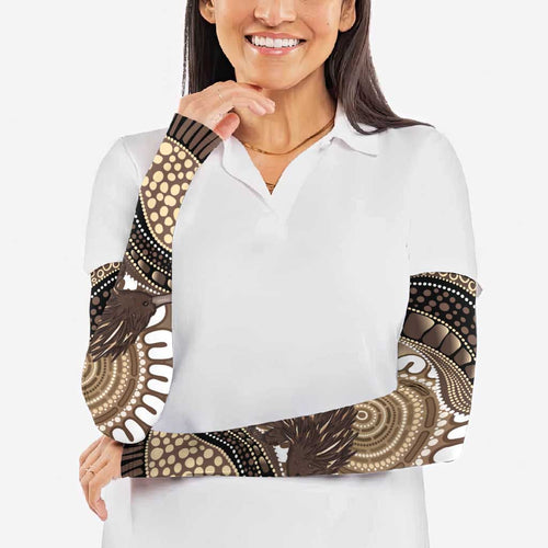 Indigenous Echidna Australia Arm Sleeves Australian Aboriginal Art Proud