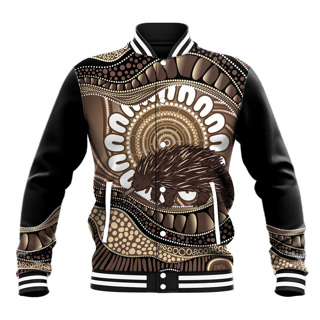 Indigenous Echidna Australia Baseball Jacket Australian Aboriginal Art Proud