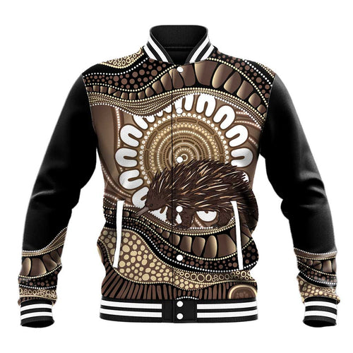 Indigenous Echidna Australia Baseball Jacket Australian Aboriginal Art Proud