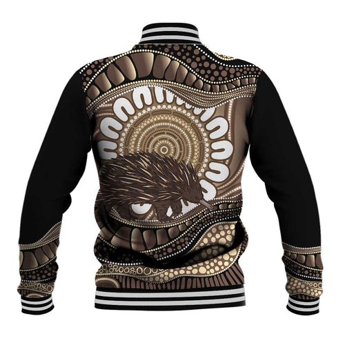 Indigenous Echidna Australia Baseball Jacket Australian Aboriginal Art Proud