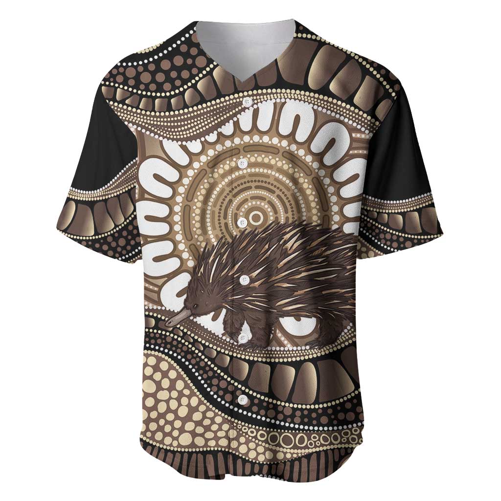 Indigenous Echidna Australia Baseball Jersey Australian Aboriginal Art Proud