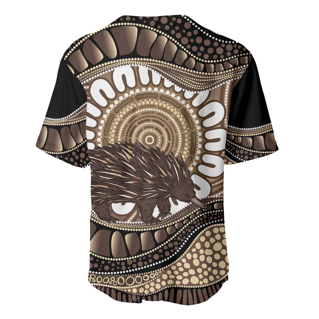 Indigenous Echidna Australia Baseball Jersey Australian Aboriginal Art Proud