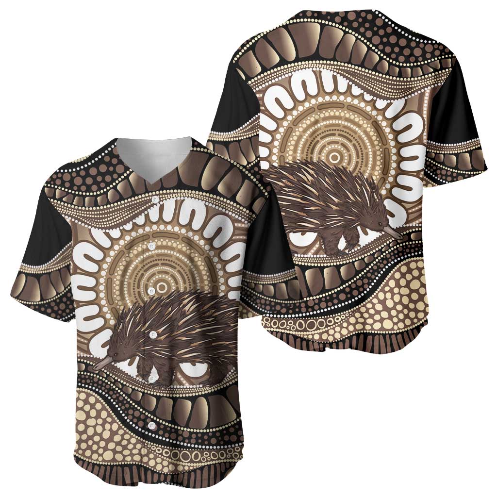 Indigenous Echidna Australia Baseball Jersey Australian Aboriginal Art Proud