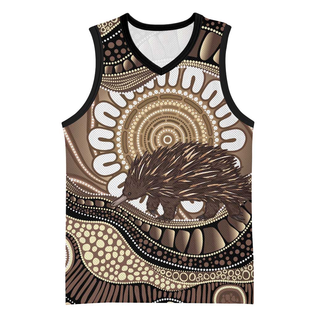 Indigenous Echidna Australia Basketball Jersey Australian Aboriginal Art Proud