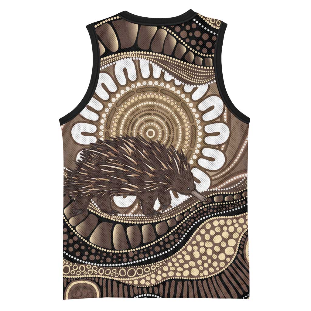 Indigenous Echidna Australia Basketball Jersey Australian Aboriginal Art Proud