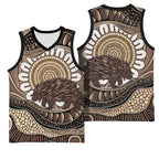 Indigenous Echidna Australia Basketball Jersey Australian Aboriginal Art Proud