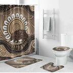 Indigenous Echidna Australia Bathroom Set Australian Aboriginal Art Proud