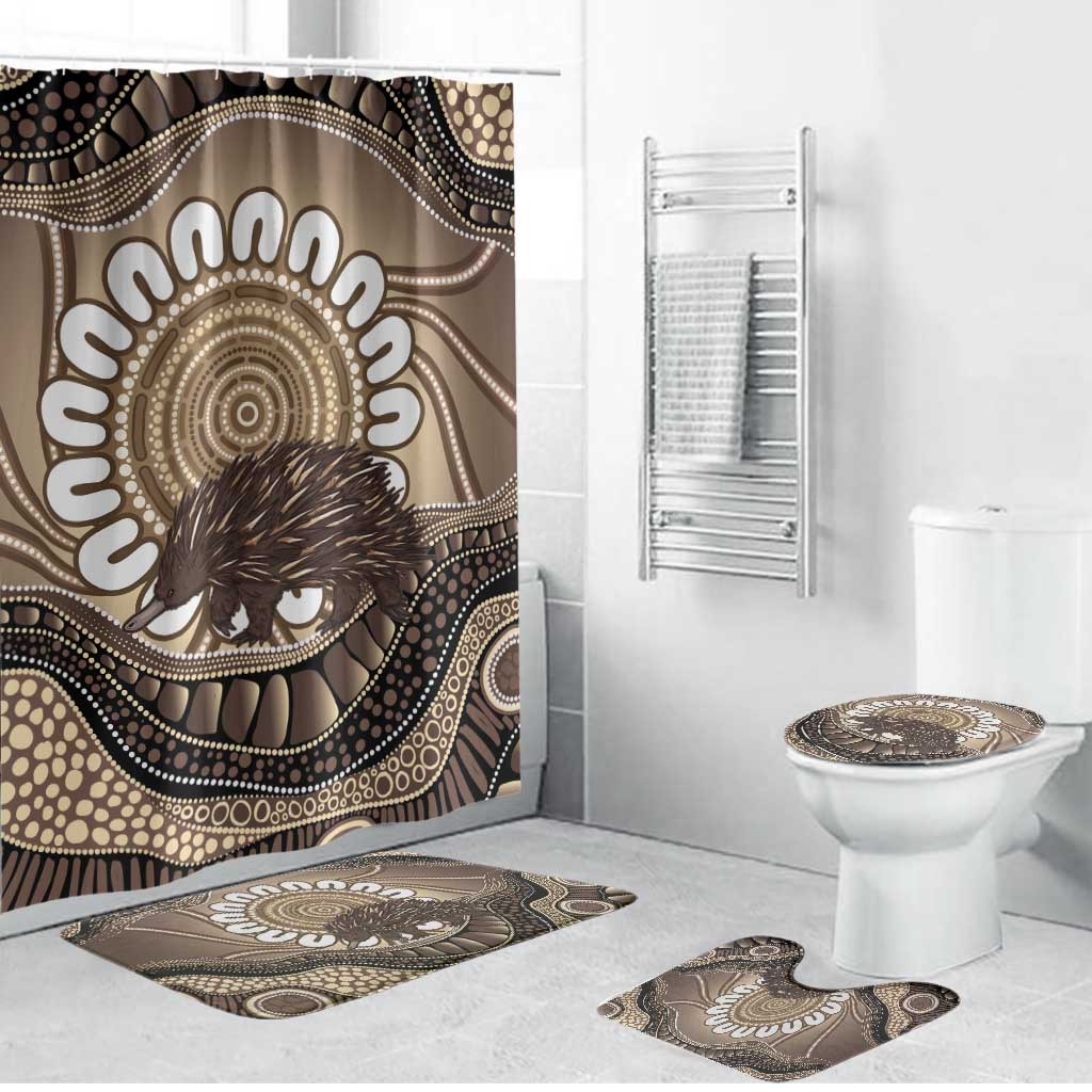 Indigenous Echidna Australia Bathroom Set Australian Aboriginal Art Proud