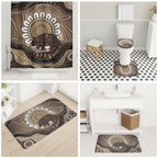 Indigenous Echidna Australia Bathroom Set Australian Aboriginal Art Proud