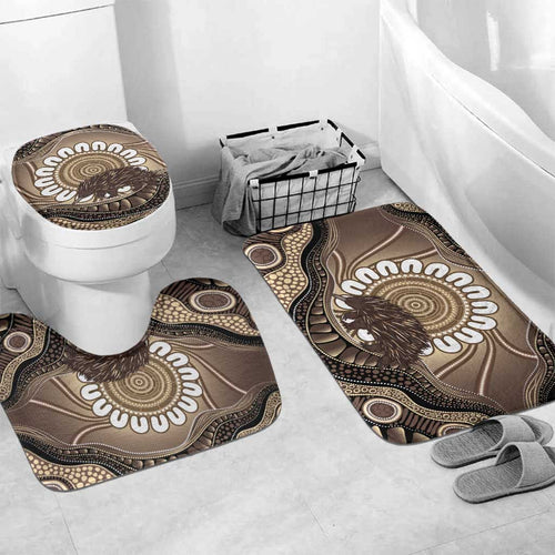 Indigenous Echidna Australia Bathroom Set Australian Aboriginal Art Proud